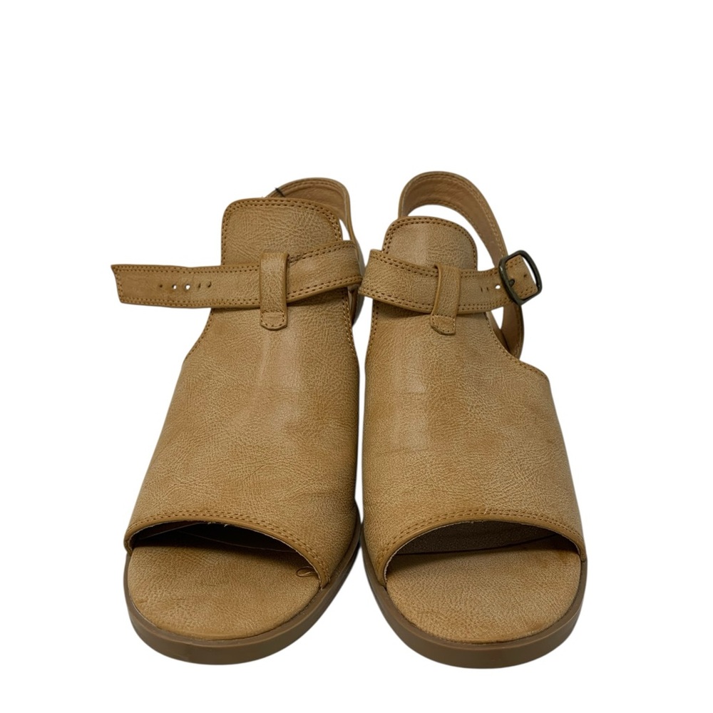 Tan Open Towed Boots